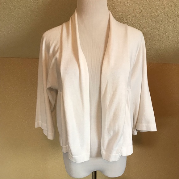 Karen Kane, White Shrug Carigan - Picture 3 of 7